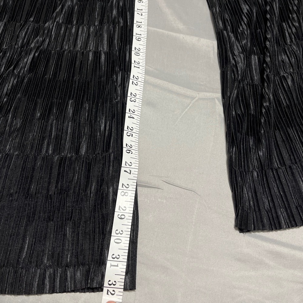 Anthropologie ASTR The Label Black Plisse Pants Minimalist Chic quiet luxury S - Picture 8 of 8
